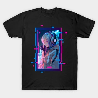 Cyber Futuristic Girl - Anime Shirt T-Shirt